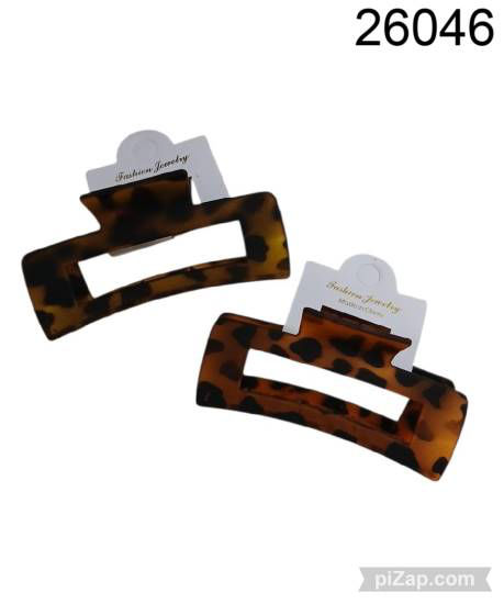 Imagen de BROCHE PELO RECTANGULAR ANIMAL PRINT 3.26